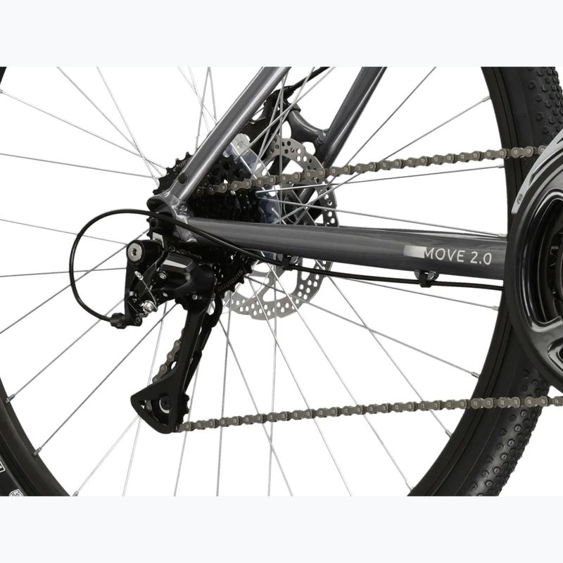 Bicicletă de oraș pentru femei KROSS Move 2.0 In graphite/silver/gloss 8