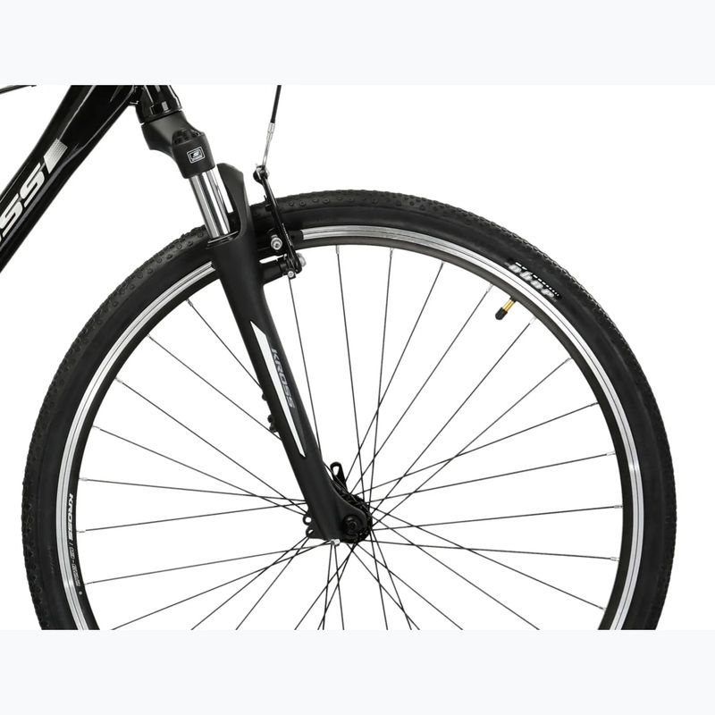 Bicicletă de oraș pentru bărbați KROSS Move 1.0 black/silver/gloss 6