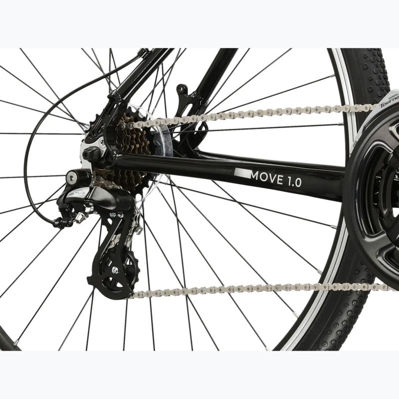 Bicicletă de oraș pentru bărbați KROSS Move 1.0 black/silver/gloss 7