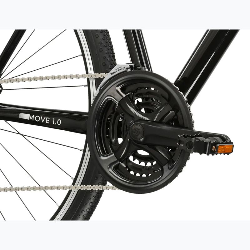 Bicicletă de oraș pentru bărbați KROSS Move 1.0 black/silver/gloss 8