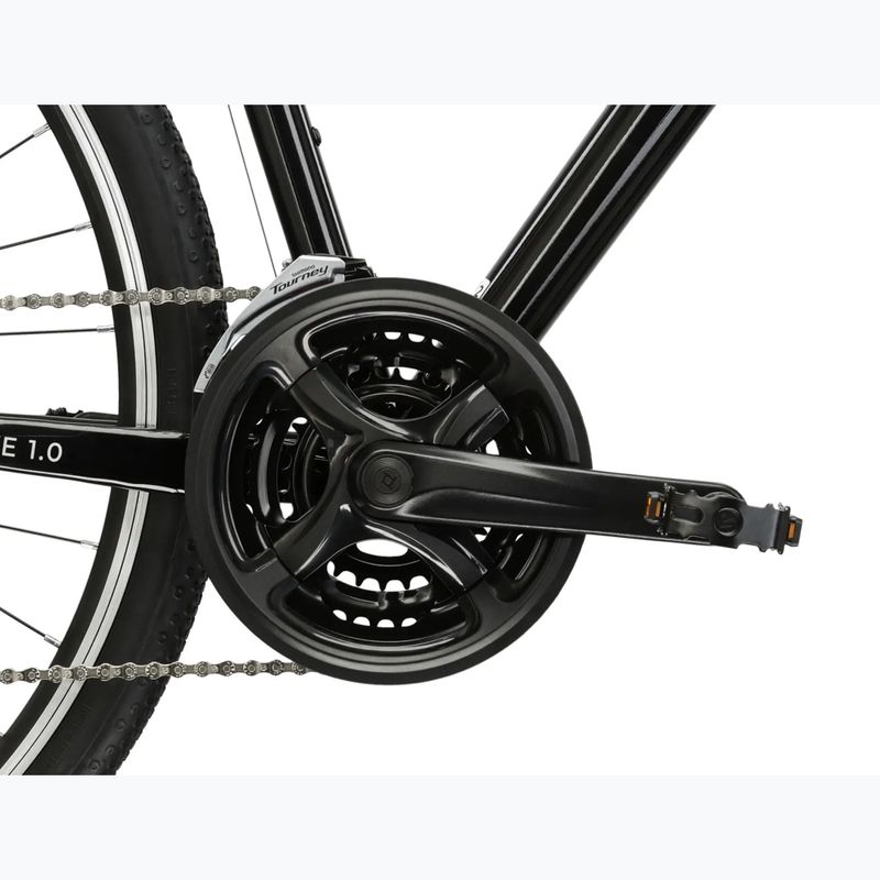 Bicicletă de oraș pentru bărbați KROSS Move 1.0 black/silver/gloss 9