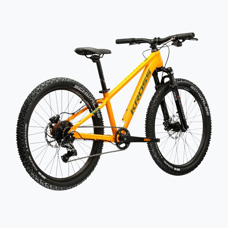 Bicicletă pentru copii KROSS Level Jr 4.0 orange/green/gloss 3