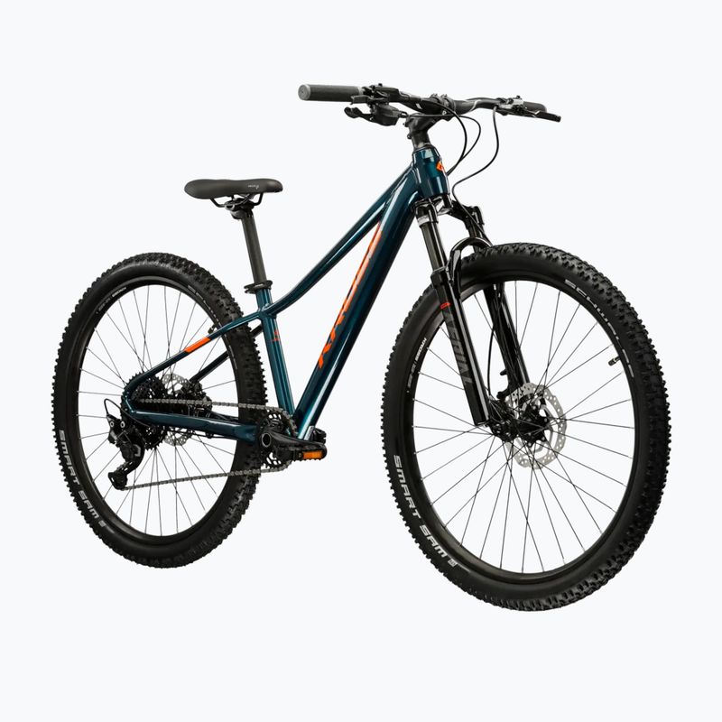 Bicicletă pentru tineret KROSS Level Jr 5.0 turquoise/orange/gloss 2