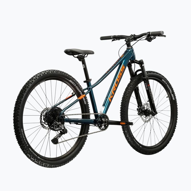 Bicicletă pentru tineret KROSS Level Jr 5.0 turquoise/orange/gloss 3