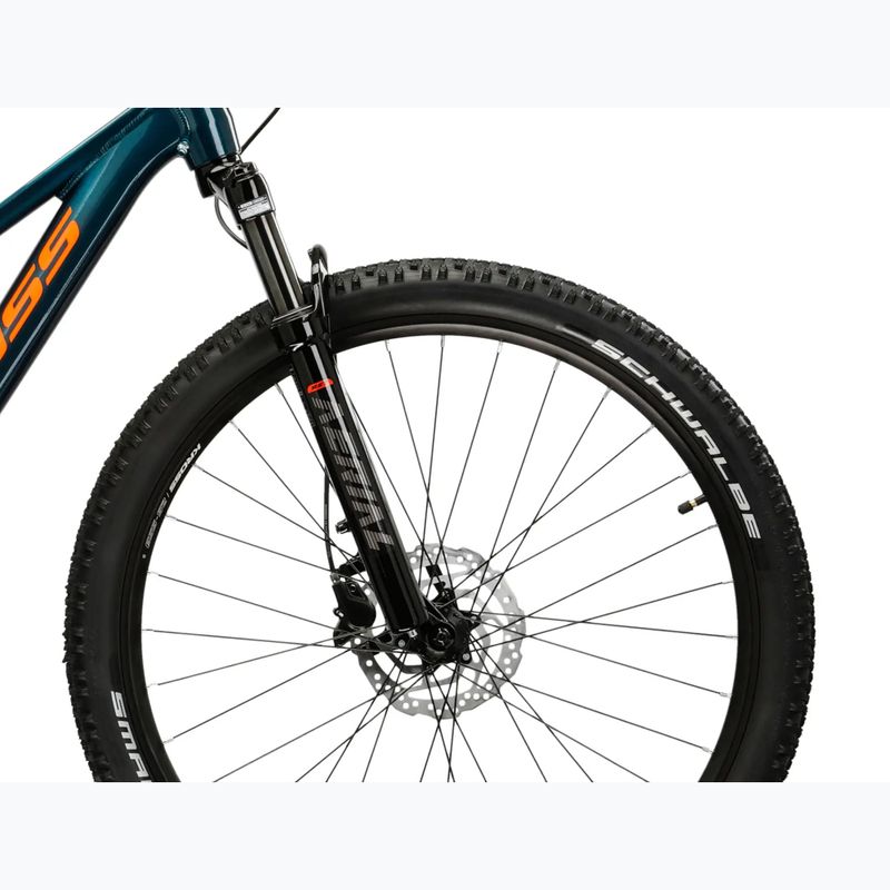 Bicicletă pentru tineret KROSS Level Jr 5.0 turquoise/orange/gloss 6
