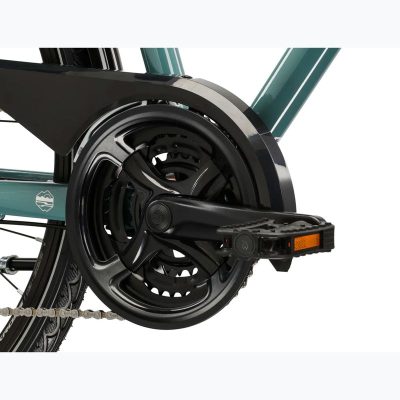 Bicicletă de trekking pentru bărbați KROSS Trans 3.0 green/silver/gloss 9