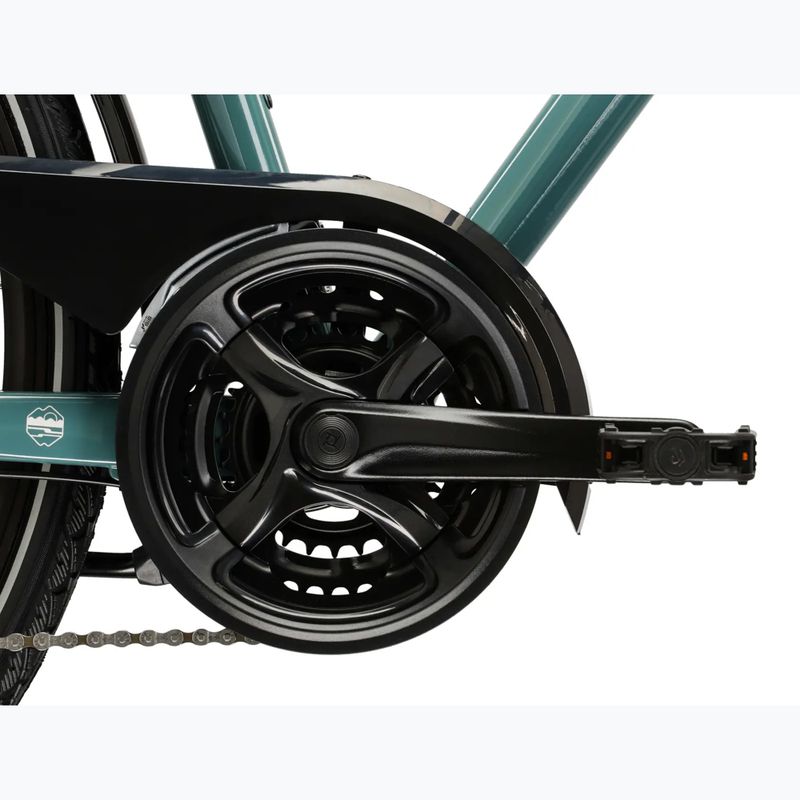 Bicicletă de trekking pentru bărbați KROSS Trans 3.0 green/silver/gloss 10