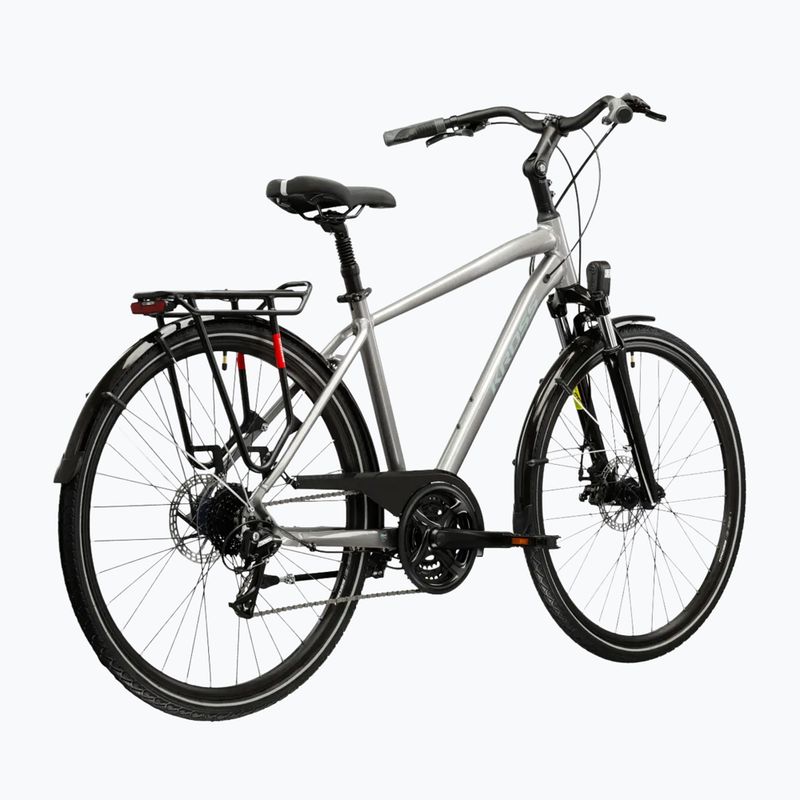 Bicicletă de trekking pentru bărbați KROSS Trans 3.0 silver/blue/gloss 3