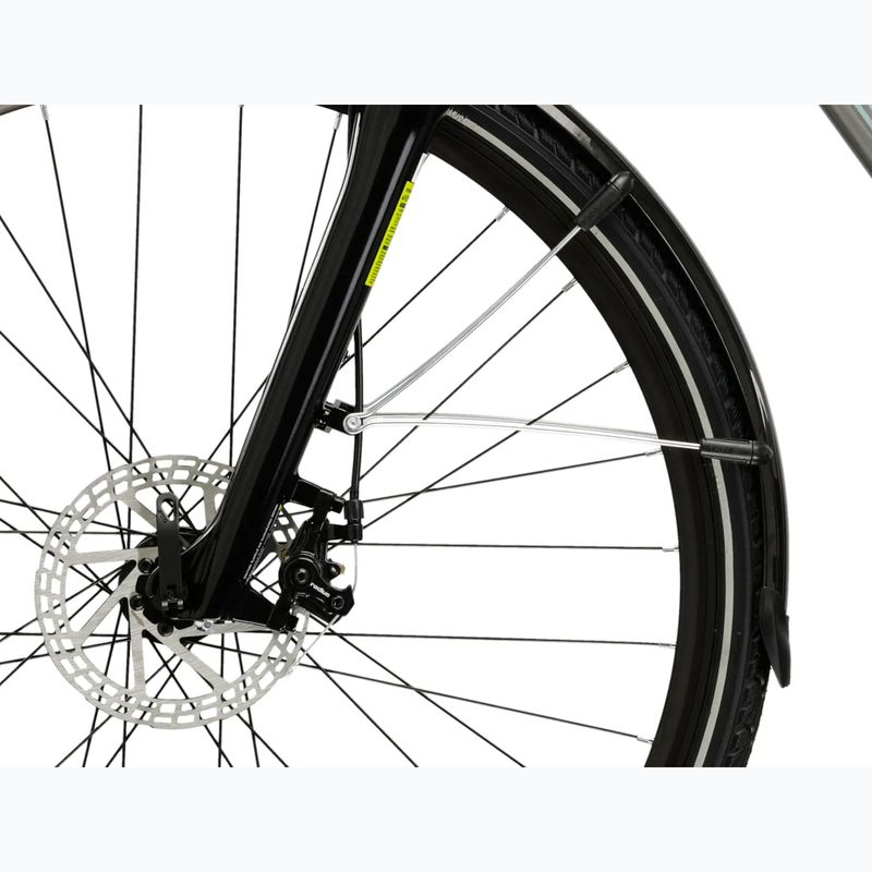Bicicletă de trekking pentru bărbați KROSS Trans 3.0 silver/blue/gloss 7