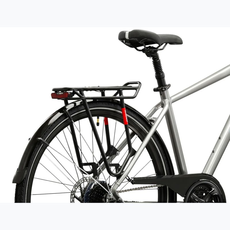 Bicicletă de trekking pentru bărbați KROSS Trans 3.0 silver/blue/gloss 11
