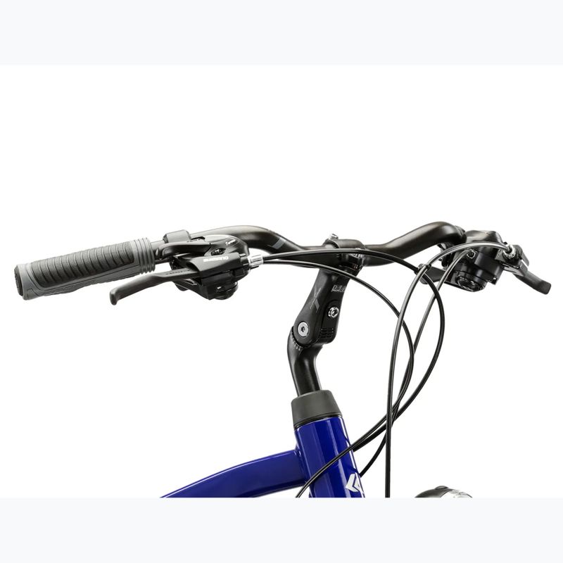 Bicicletă de trekking pentru bărbați KROSS Trans 1.0 navy blue/silver/gloss 4