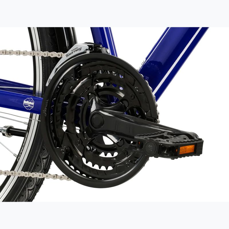 Bicicletă de trekking pentru bărbați KROSS Trans 1.0 navy blue/silver/gloss 8