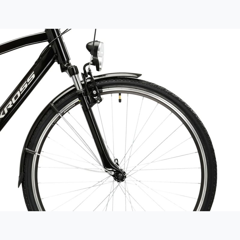 Bicicletă de trekking pentru bărbați KROSS Trans 1.0 black/silver/gloss 6