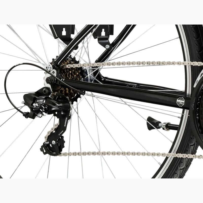 Bicicletă de trekking pentru bărbați KROSS Trans 1.0 black/silver/gloss 7