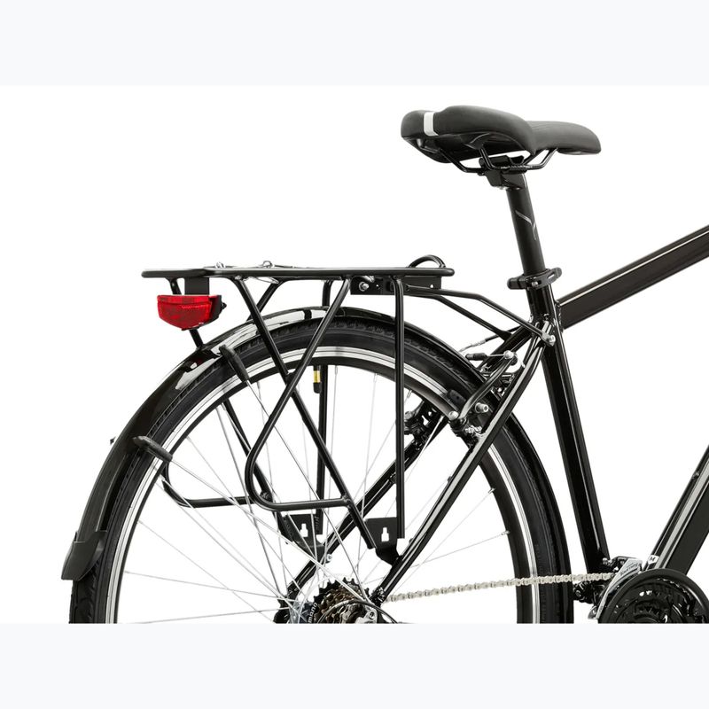Bicicletă de trekking pentru bărbați KROSS Trans 1.0 black/silver/gloss 10