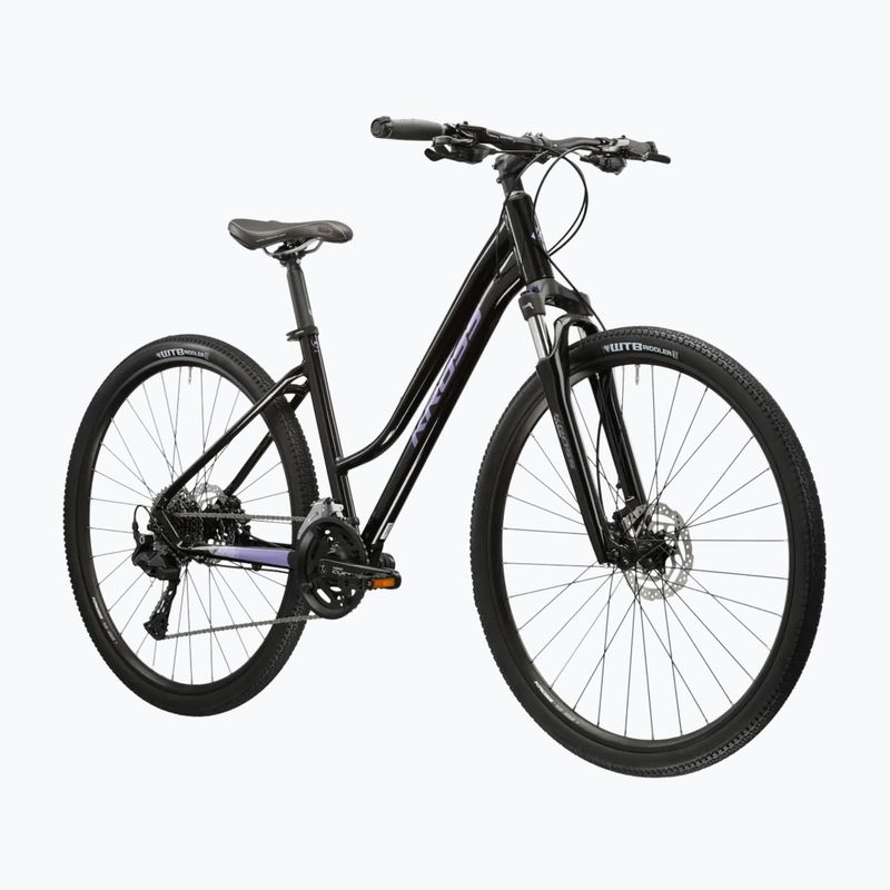 Bicicletă cross pentru femei KROSS Evado 7.0 In black/purple/gloss 2