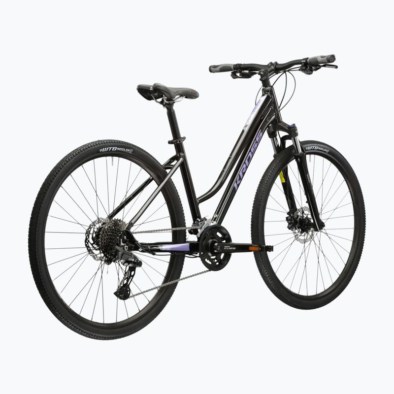 Bicicletă cross pentru femei KROSS Evado 7.0 In black/purple/gloss 3