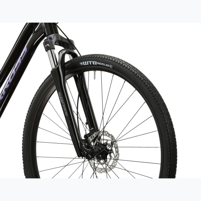 Bicicletă cross pentru femei KROSS Evado 7.0 In black/purple/gloss 5