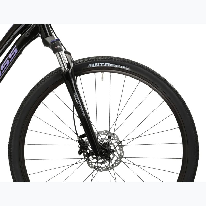Bicicletă cross pentru femei KROSS Evado 7.0 In black/purple/gloss 6