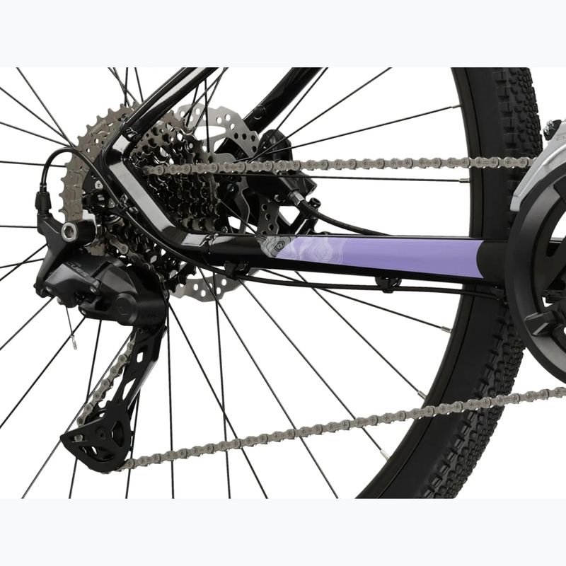 Bicicletă cross pentru femei KROSS Evado 7.0 In black/purple/gloss 8