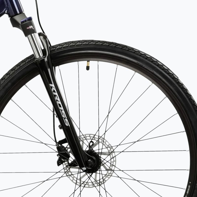 Bicicletă cross KROSS Evado 5.0 navy/silver/gloss 6
