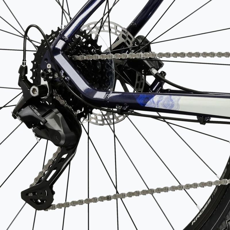 Bicicletă cross KROSS Evado 5.0 navy/silver/gloss 8