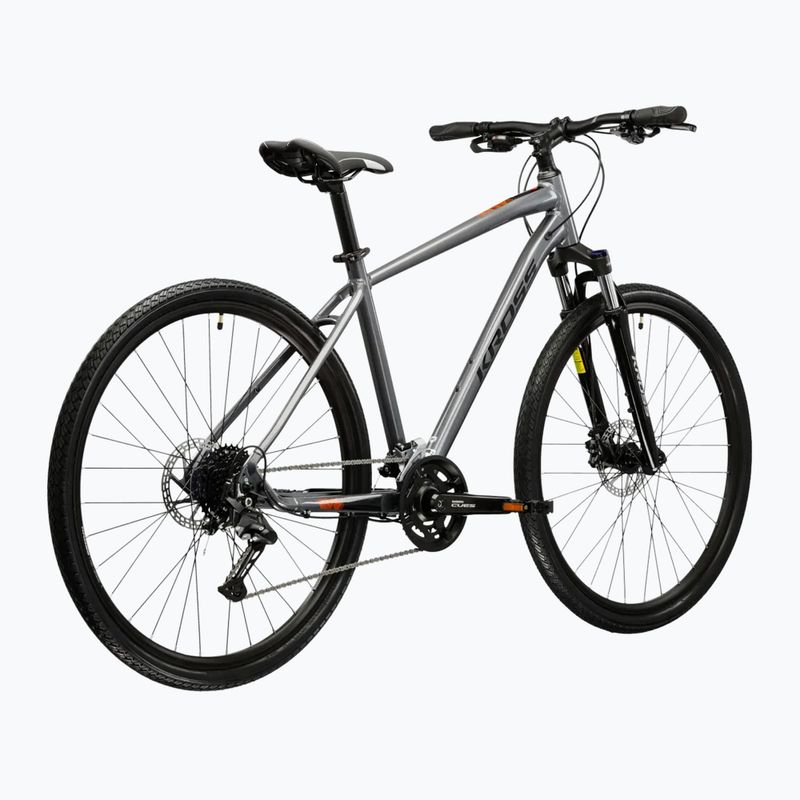 Bicicletă cross KROSS Evado 5.0 grey/black/gloss 3