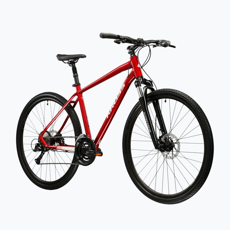 Bicicletă cross KROSS Evado 4.0 burgundy/white 2