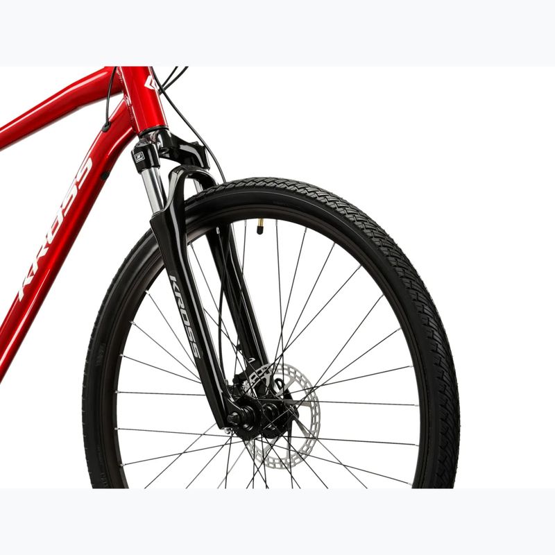 Bicicletă cross KROSS Evado 4.0 burgundy/white 5
