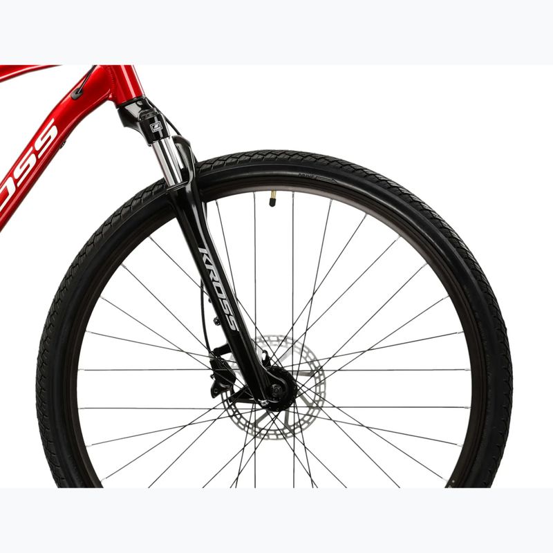 Bicicletă cross KROSS Evado 4.0 burgundy/white 6