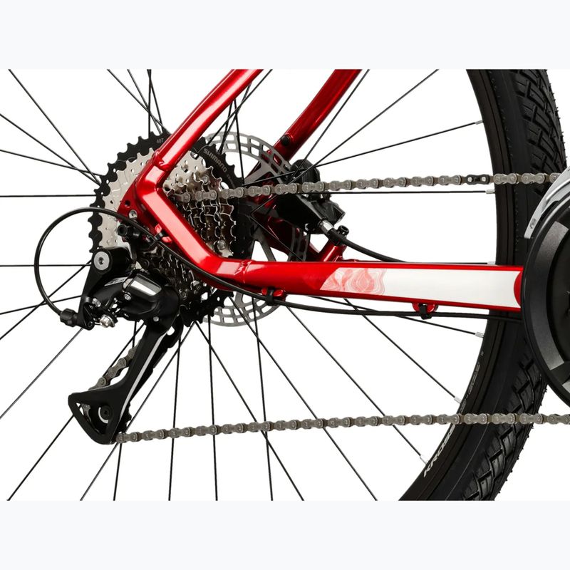 Bicicletă cross KROSS Evado 4.0 burgundy/white 8