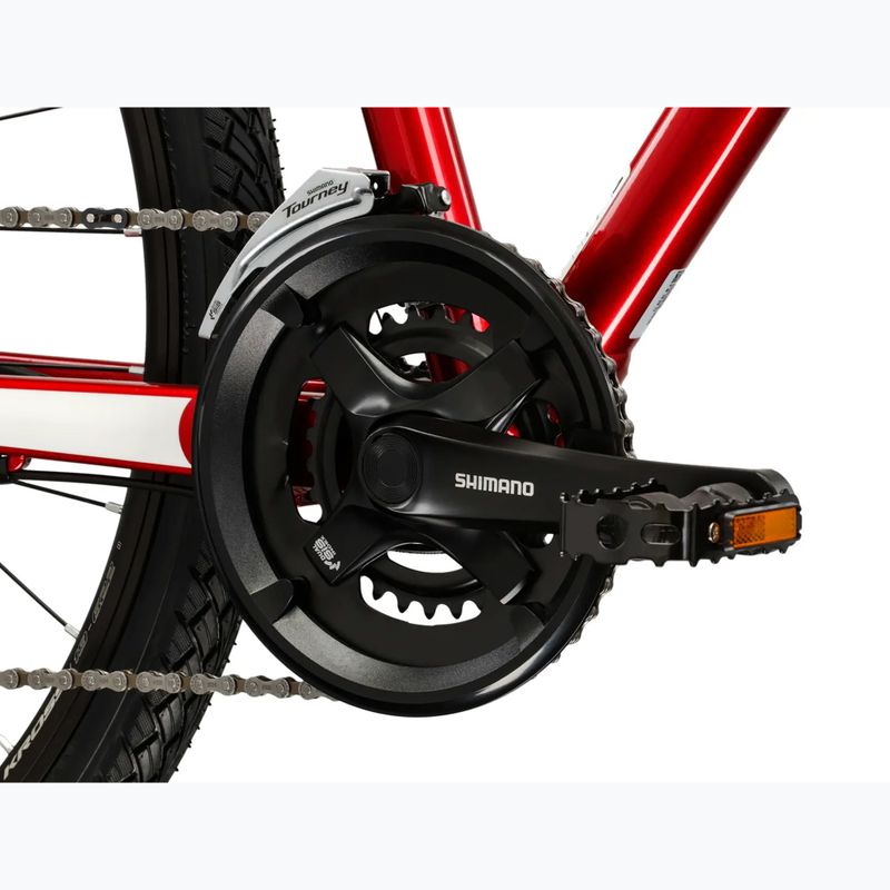 Bicicletă cross KROSS Evado 4.0 burgundy/white 9