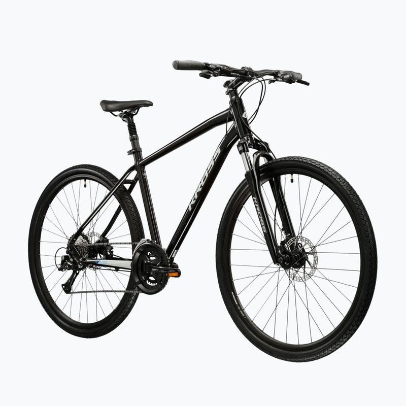 Bicicletă cross KROSS Evado 4.0 black/silver 2