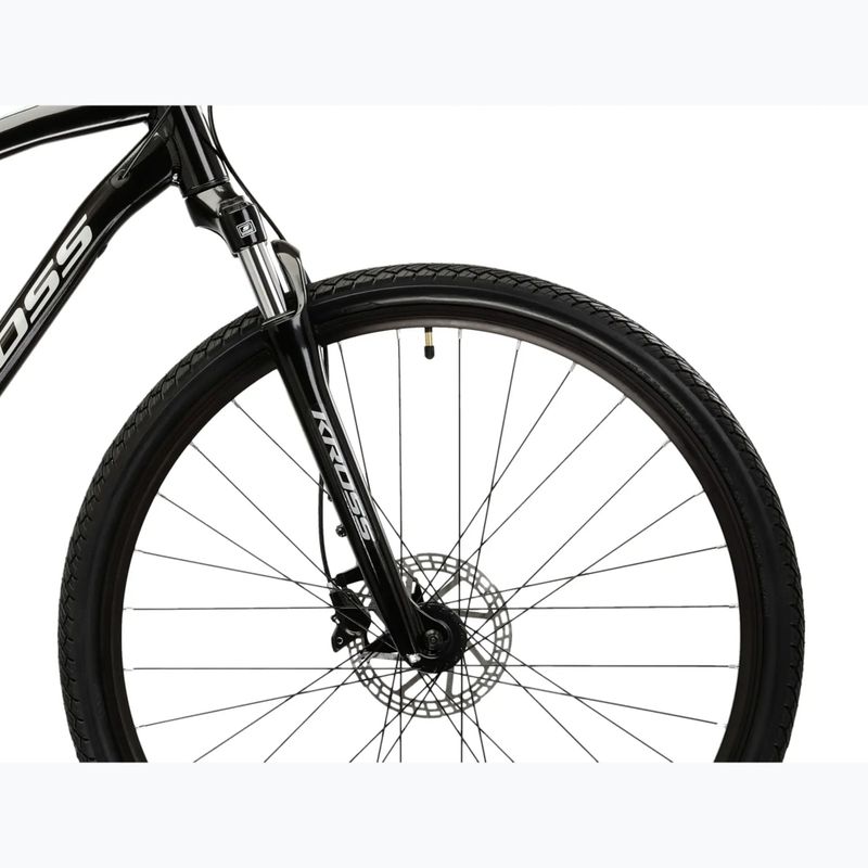 Bicicletă cross KROSS Evado 4.0 black/silver 6