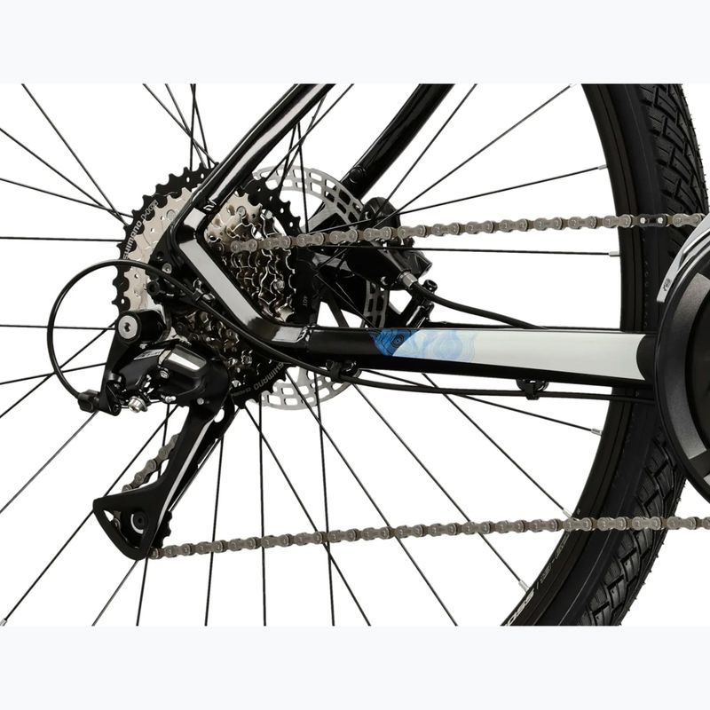 Bicicletă cross KROSS Evado 4.0 black/silver 8