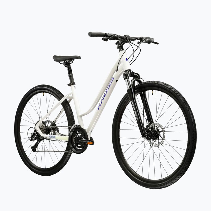 Bicicletă cross pentru femei KROSS Evado 4.0 In grey/navy/gloss 2