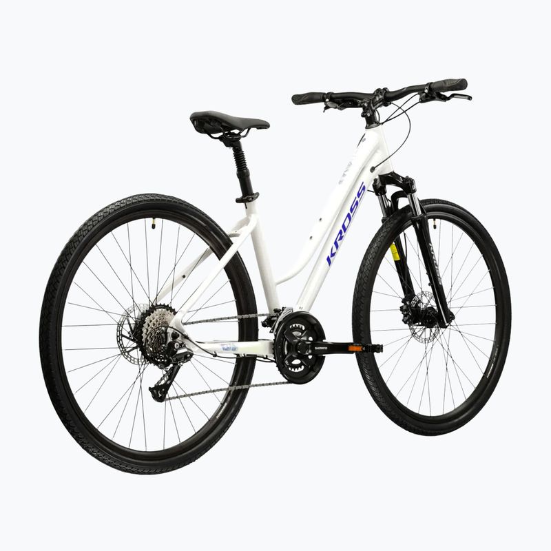 Bicicletă cross pentru femei KROSS Evado 4.0 In grey/navy/gloss 3