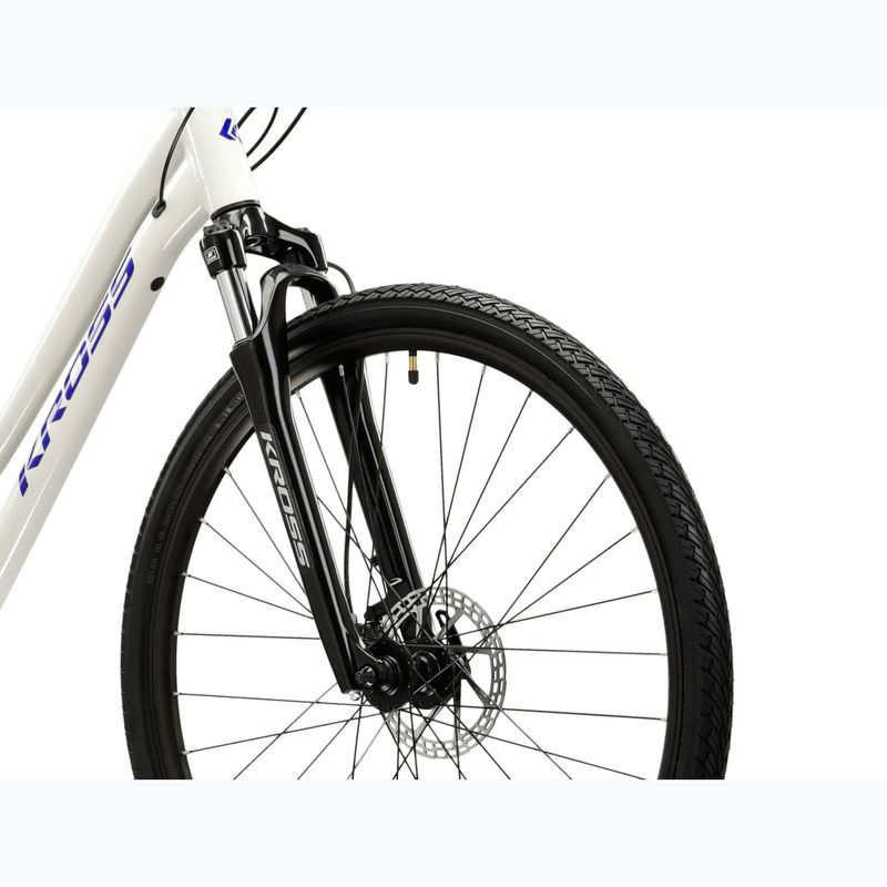 Bicicletă cross pentru femei KROSS Evado 4.0 In grey/navy/gloss 5