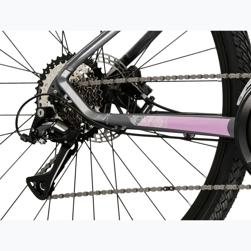 Bicicletă cross pentru femei KROSS Evado 4.0 In grey/pink/gloss 8