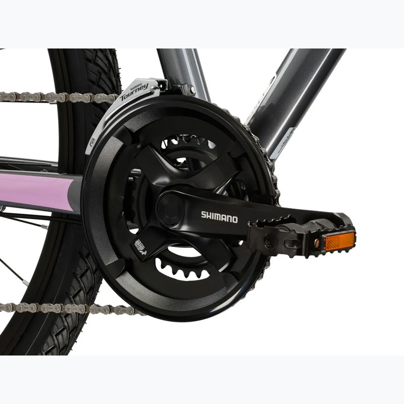 Bicicletă cross pentru femei KROSS Evado 4.0 In grey/pink/gloss 9