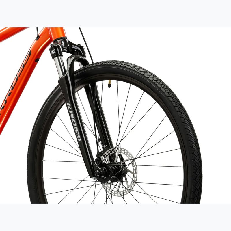 Bicicletă cross KROSS Evado 3.0 orange/black/gloss 5