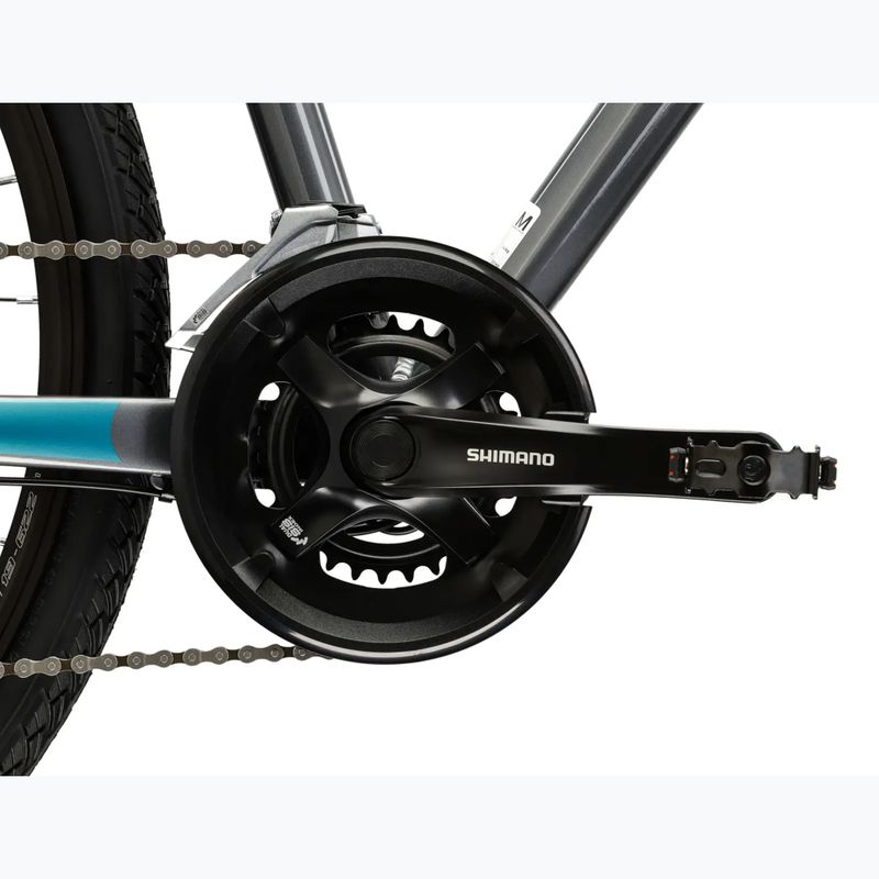 Bicicletă cross KROSS Evado 3.0 grey/teal/gloss 10