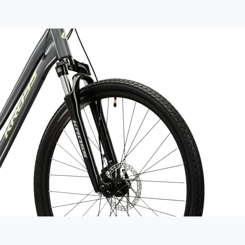 Bicicletă cross pentru femei KROSS Evado 3.0 In gray/green 5