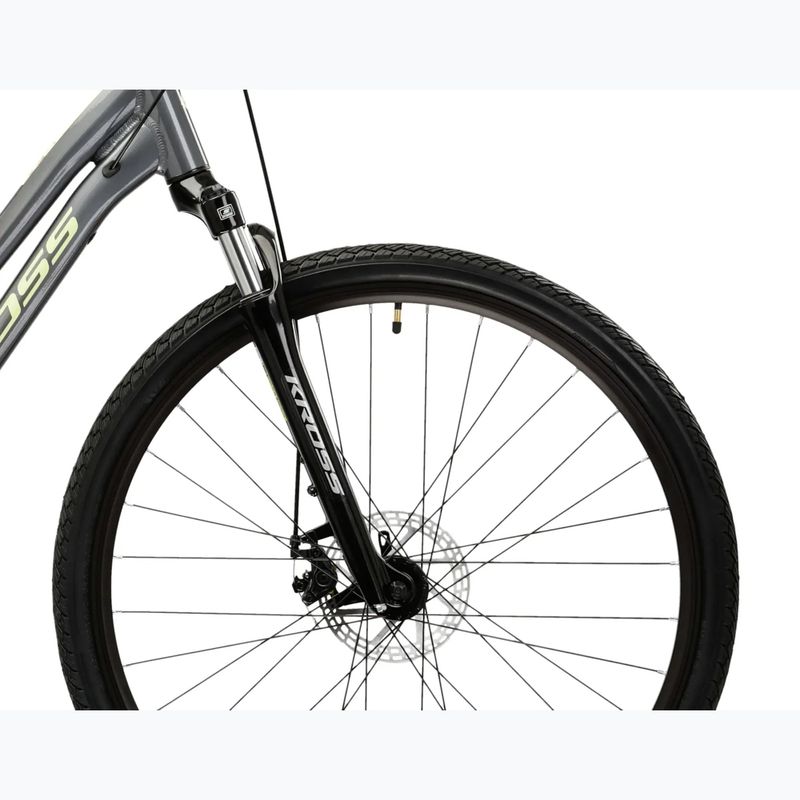 Bicicletă cross pentru femei KROSS Evado 3.0 In gray/green 6