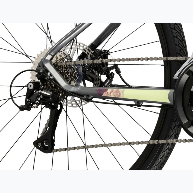 Bicicletă cross pentru femei KROSS Evado 3.0 In gray/green 8