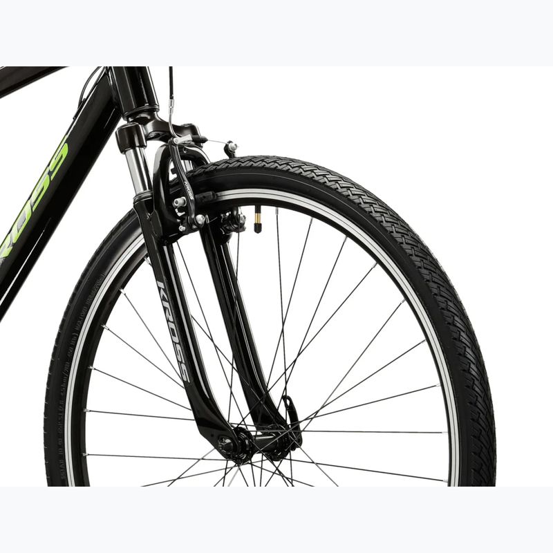 Bicicletă cross KROSS Evado 2.0 black/green/gloss 5