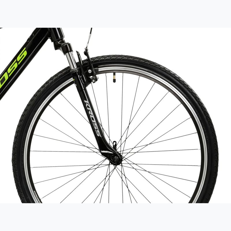 Bicicletă cross KROSS Evado 2.0 black/green/gloss 6