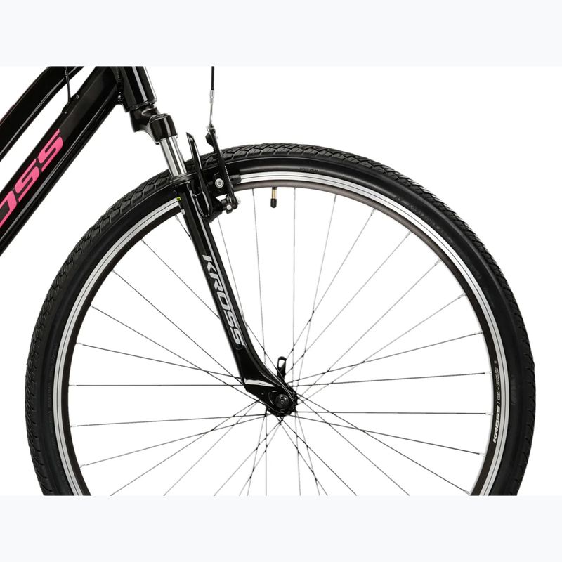 Bicicletă cross pentru femei KROSS Evado 2.0 In black/pink/gloss 6