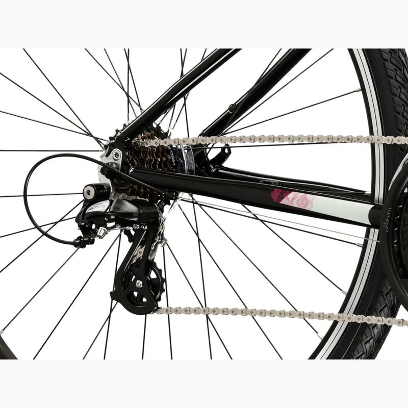 Bicicletă cross pentru femei KROSS Evado 2.0 In black/pink/gloss 7