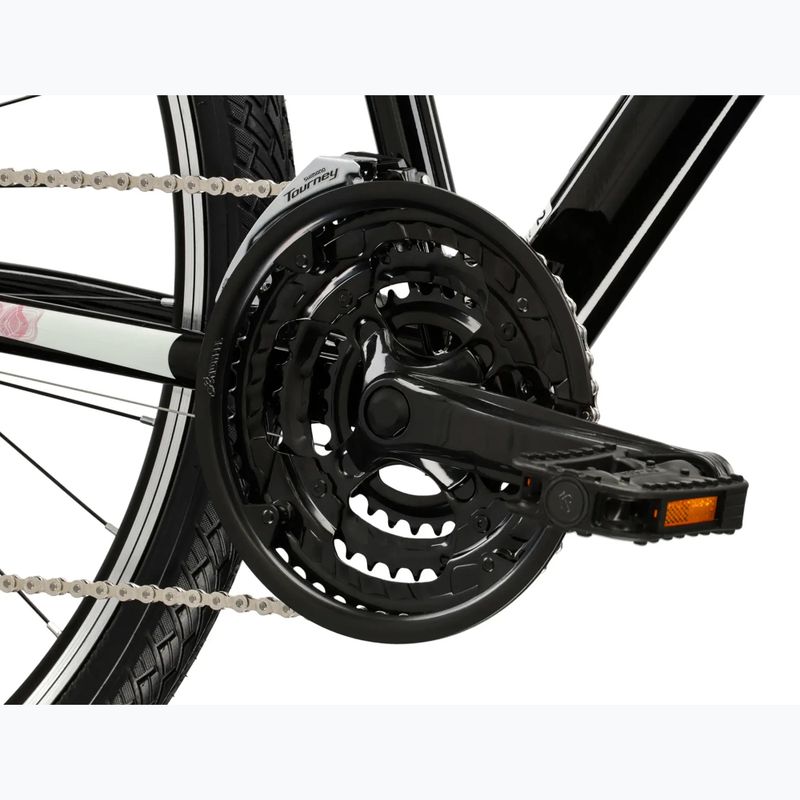 Bicicletă cross pentru femei KROSS Evado 2.0 In black/pink/gloss 8